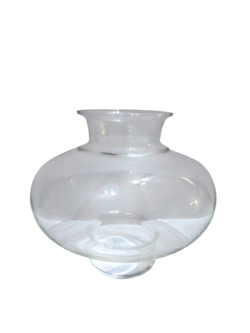 Nautical Glass Oil Lamp Shade Hurricane Chimney 6" h, base 3", 7.5" total diamet